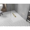 Mexen Toro receveur de douche rectangulaire SMC 180 x 90 cm, blanc, cache doré - 43109018-G