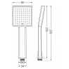 Mexen Uno DR45 ensemble de douche encastré, doré - 71435DR45-50