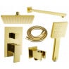 Mexen Uno DR45 ensemble de douche encastré, doré - 71435DR45-50