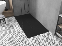 Mexen Toro bac à douche rectangulaire SMC 180 x 70 cm, noir, cache noir - 43707018-B