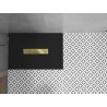 Mexen Toro receveur de douche rectangulaire SMC 100 x 70 cm, noir, cache doré - 43707010-G