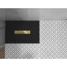 Receveur de douche rectangulaire Mexen Toro SMC 130 x 70 cm, noir, cache doré - 43707013-G