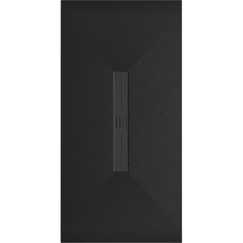 Mexen Toro receveur de douche rectangulaire SMC 150 x 70 cm, noir, cache noir - 43707015-B