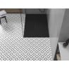 Receveur de douche rectangulaire Mexen Toro SMC 110 x 70 cm, noir, cache noir - 43707011-B