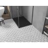 Receveur de douche rectangulaire Mexen Toro SMC 110 x 70 cm, noir, cache noir - 43707011-B