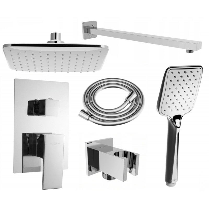 Mexen Uno DR62 ensemble de douche encastré, chrome - 71435DR62-00