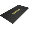 Mexen Toro receveur rectangulaire SMC 160 x 80 cm, noir, cache en or - 43708016-G
