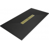 Mexen Toro receveur de douche rectangulaire SMC 170 x 80 cm, noir, cache doré - 43708017-G
