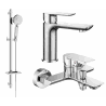 Mexen Alfa DQ40 ensemble de bain, chrome - 745703DQ40-00