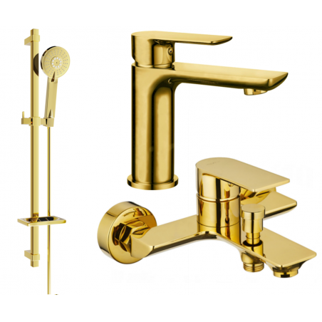 Mexen Alfa DQ40 ensemble pour baignoire, doré - 745703DQ40-50