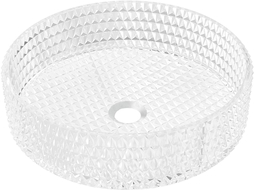 Mexen Aura lavabo à comptoir en verre 39 x 39 cm, transparent - 24013900