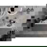 Mexen Aura lavabo en verre sur plan 39 x 39 cm, transparent/doré - 24013905