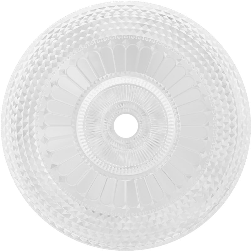 Mexen Heba lavabo en verre sur comptoir 45 x 45 cm, transparent - 24064500