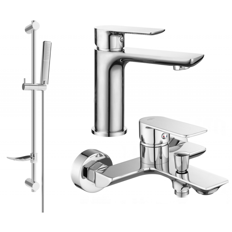 Mexen Alfa DF72 ensemble de baignoire, chrome - 745703DF72-00