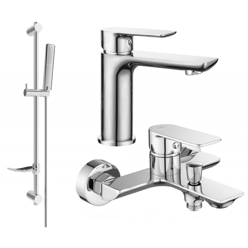 Mexen Alfa DF72 ensemble de bain, chrome - 745703DF72-00