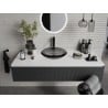 Mexen Heba lavabo en verre à poser 45 x 45 cm, noir - 24064570