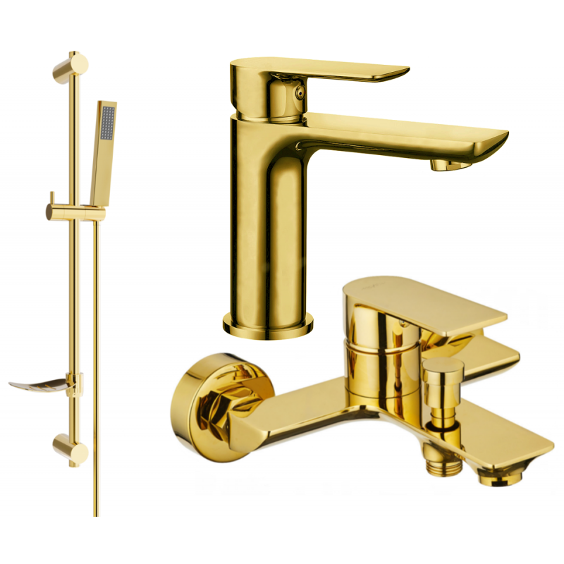 Mexen Alfa DF02 ensemble bain, doré - 745703DF02-50