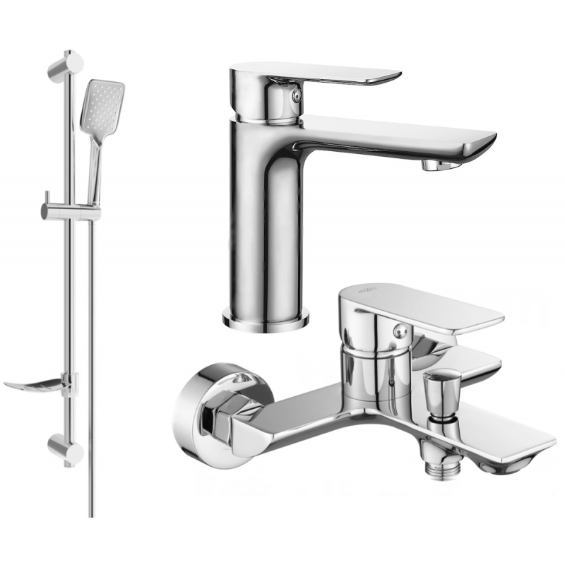 Mexen Alfa DF62 ensemble de baignoire, chrome - 745703DF62-00