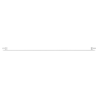 Radiateur plat Mexen CH10 Hygiene 400 x 800 mm, raccordement latéral, 346 W, blanc - W410H-040-080-00