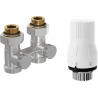 Mexen G02 kit thermostatique à deux tubes DN50, droit 1/2"x3/4", nickel - W912-012-928-01