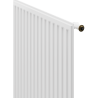 Radiateur plat d'hygiène Mexen CVH10 400 x 900 mm, connexion inférieure, 389 W, blanc - W610H-040-090-00