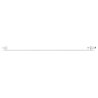 Radiateur plat d'hygiène Mexen CVH10 400 x 900 mm, connexion inférieure, 389 W, blanc - W610H-040-090-00