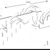 Ensemble de douche Mexen Alfa DF02, or - 745704DF02-50