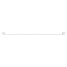 Radiateur plat Mexen CH10 Hygiene 500 x 1400 mm, raccordement latéral, 742 W, blanc - W410H-050-140-00
