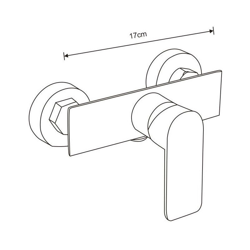 Mexen Alfa DF62 ensemble de douche, noir - 745704DF62-70