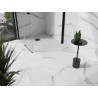 Mexen Stone+ receveur de douche carré en composite 70 x 70 cm, blanc, cache noir - 44107070-B