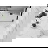 Mexen Stone+ receveur de douche composite carré 70 x 70 cm, blanc, cache noir - 44107070-B