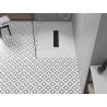 Mexen Toro receveur de douche rectangulaire SMC 100 x 80 cm, blanc, cache noir - 43108010-B
