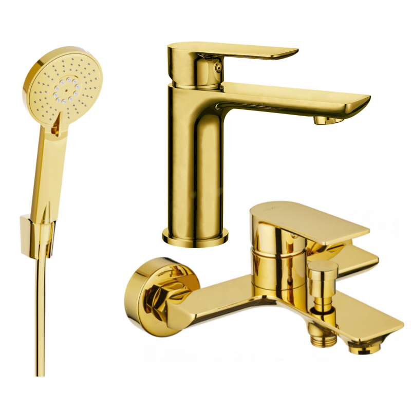 Mexen Alfa R40 ensemble de bain, doré - 745703R40-50