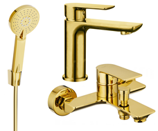 Mexen Alfa R40 ensemble de baignoire, doré - 745703R40-50