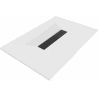 Mexen Toro receveur de douche rectangulaire SMC 100 x 80 cm, blanc, cache noir - 43108010-B