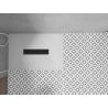 Mexen Toro receveur rectangulaire SMC 110 x 90 cm, blanc, cache noir - 43109011-B