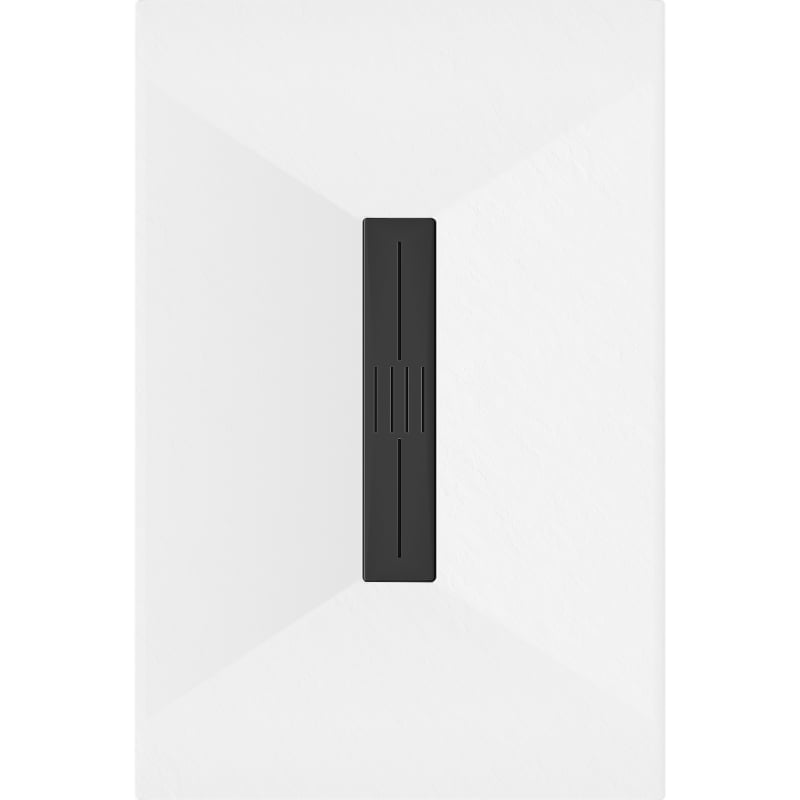Mexen Toro receveur de douche rectangulaire SMC 100 x 90 cm, blanc, cache noir - 43109010-B