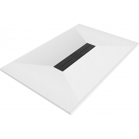 Mexen Toro receveur de douche rectangulaire SMC 140 x 90 cm, blanc, cache noir - 43109014-B