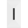 Mexen Toro receveur rectangulaire SMC 150 x 70 cm, blanc, cache noir - 43107015-B