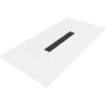 Receveur rectangulaire Mexen Toro SMC 180 x 80 cm, blanc, cache noir - 43108018-B