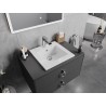 Mexen Atena lavabo encastré dans le plan de travail 41 x 41 cm, blanc - 25014100