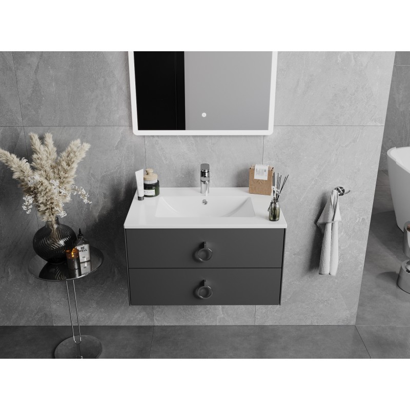 Mexen Atena lavabo encastré dans le plan de toilette 71 x 46 cm, blanc - 25017000