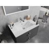 Mexen Atena lavabo encastré dans le plan de toilette 71 x 46 cm, blanc - 25017000