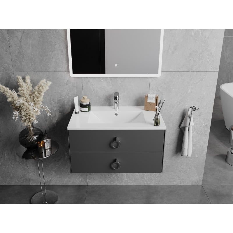 Mexen Atena lavabo encastré dans le plan 76 x 46 cm, blanc - 25017500