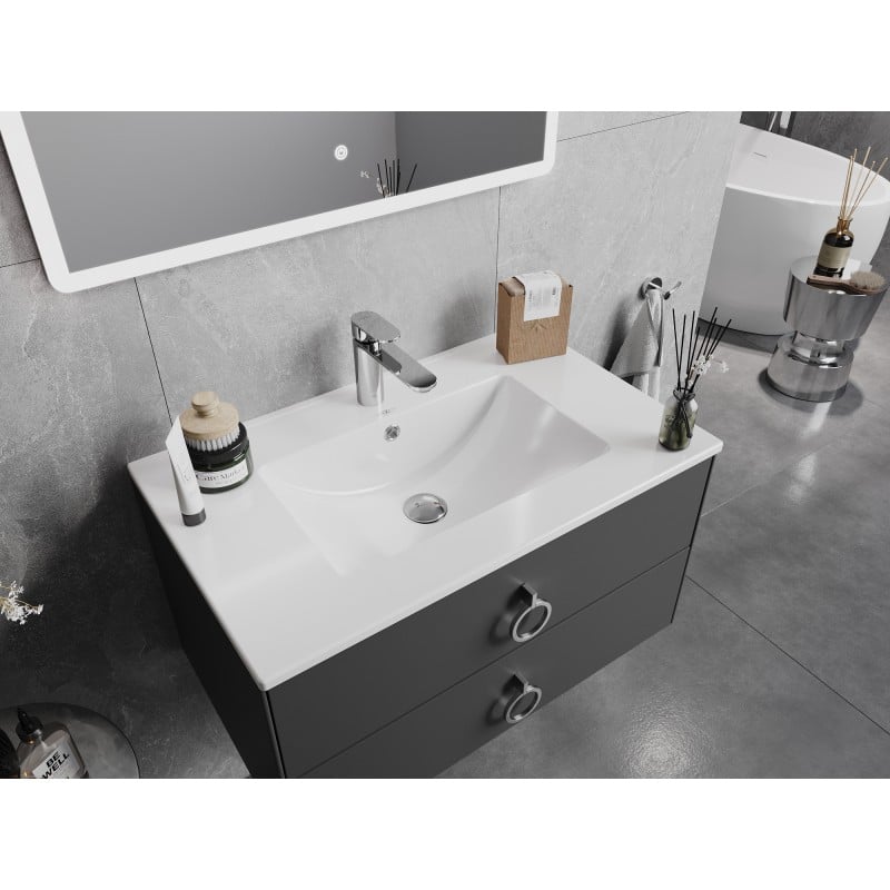 Mexen Atena lavabo encastré dans le plan 76 x 46 cm, blanc - 25017500