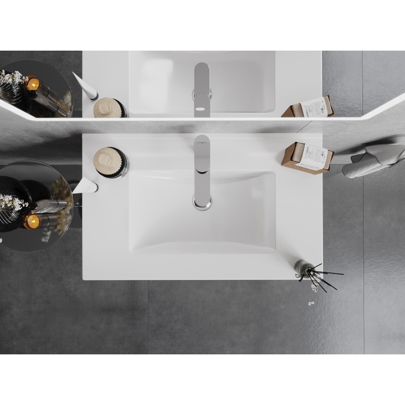 Mexen Atena lavabo encastré dans le plan 76 x 46 cm, blanc - 25017500
