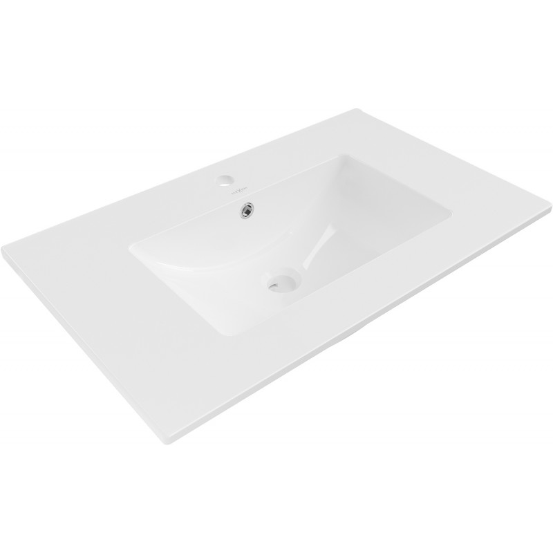 Mexen Atena lavabo encastré dans le comptoir 75 x 46 cm, Blanc - 25017500