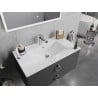 Mexen Atena lavabo encastré 80 x 46 cm, blanc - 25018000