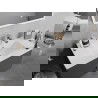 Mexen Atena lavabo encastré dans le comptoir 80 x 46 cm, Blanc - 25018000