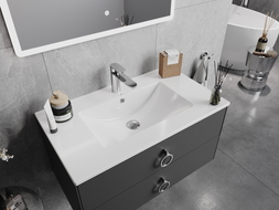 Mexen Atena lavabo encastré dans le comptoir 80 x 46 cm, Blanc - 25018000